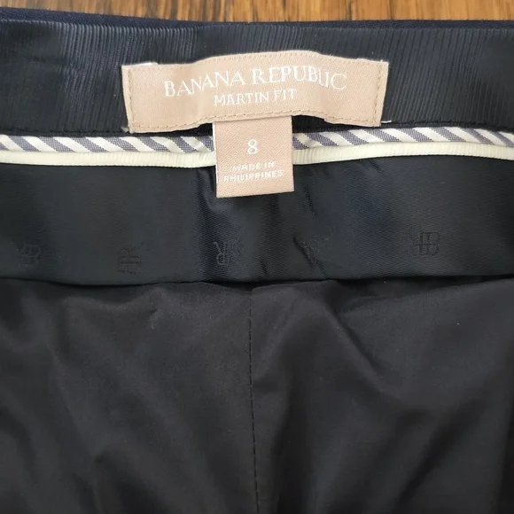 Banana Republic Martin Fit Navy Straight Leg Pants - Picture 9 of 13